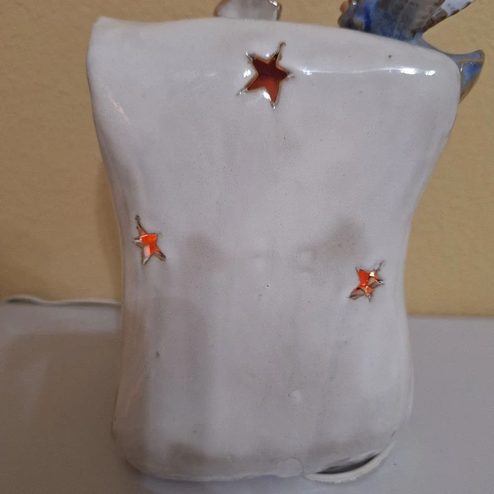 Night Light Plug In Ceramic‎ Cross Nativity Scene  Hand painted Kirkland's 9